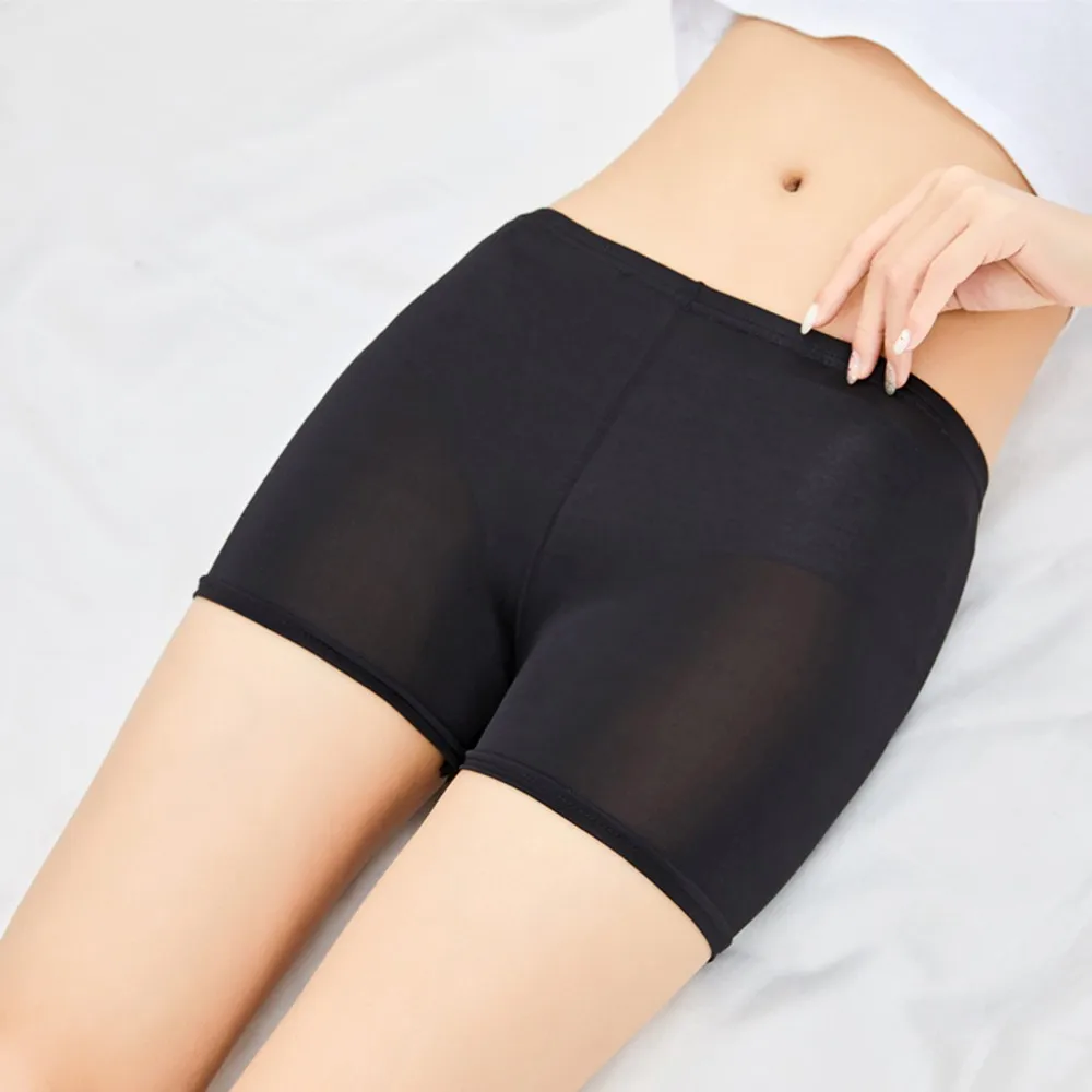 High Waist Summer Women's Skirt Shorts-Boxer Panties Girls Safety Briefs Boyshort Underpants Tights Slim Lingeries Short Pants | Женская