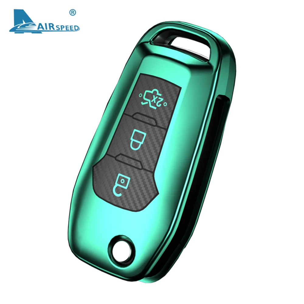 AIRSPEED TPU чехол для ключей автомобиля из углеродного волокна Защитный Ford Escort Explorer