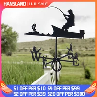 new farm stainless steel home weather vane wind direction indicator yard measuring tools for outdoor garden bracket decor craft