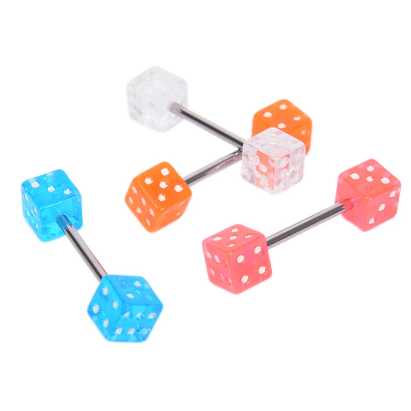 Модные Акриловые кости из хирургической стали 316L 10 шт./компл.|Украшения для тела| |