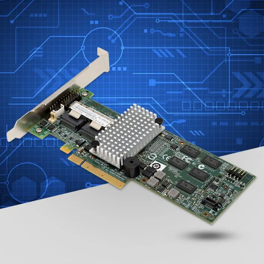 Сетевая карта IBM M5015 Megaraid 9260-8i контроллер SATA/SAS RAID 6G PCIe x8 для LSI 46M0851 адаптеры