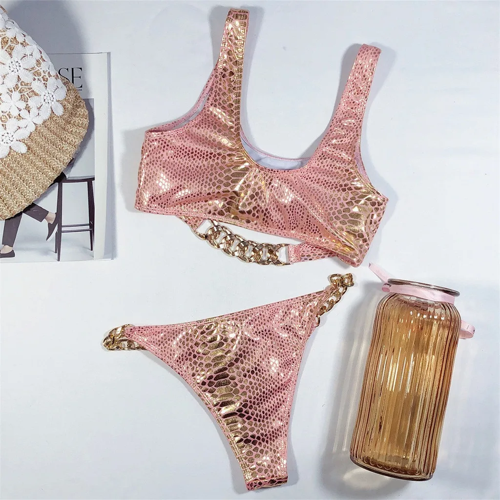 

Bikini Micro Swimwear Women Print High Cut Swimming Bathing Suit Push up Biquini Set Sexy Swimsuit Femme Brazilian Bikini 2021