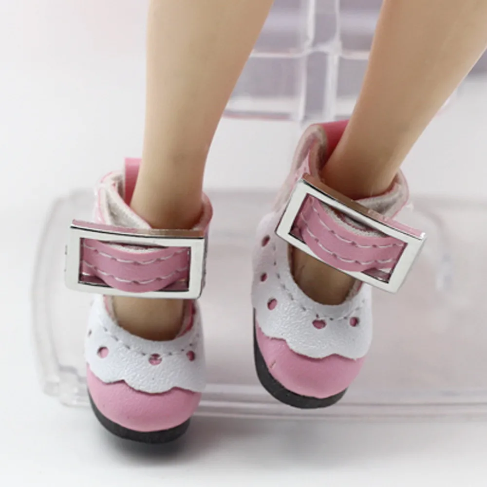 1 пара 2,8 см обувь подходит для Blyth Licca Jb Pullip кукла мини игрушка обувь для русской куклы 7 цветов кружевная обувь для 1/6 BJD куклы
