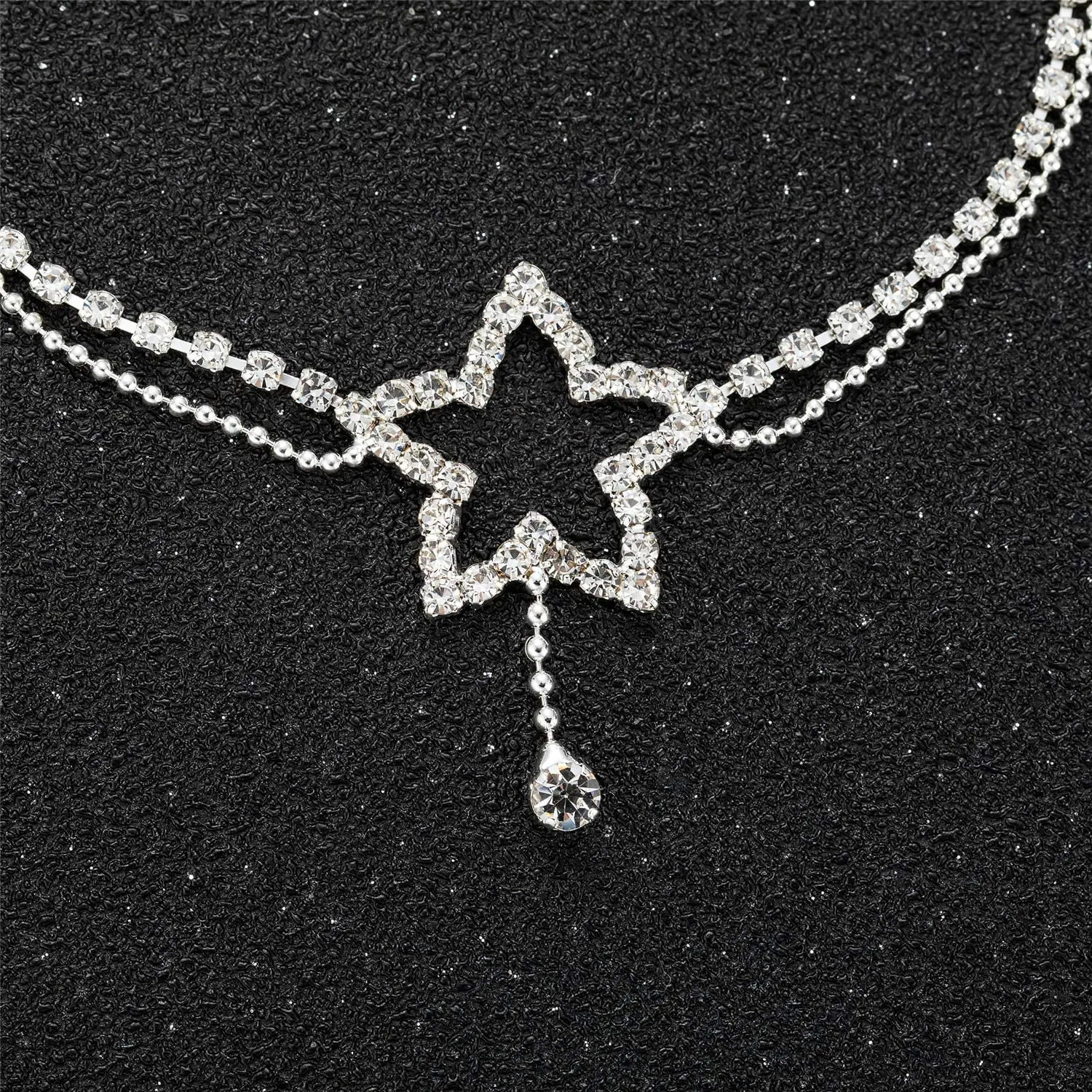 

Fashion Rhinestone Heart Star Female Anklets Foot Jewelry Leg New Anklets on Foot Ankle Bracelets for Women Leg Chain Gifts