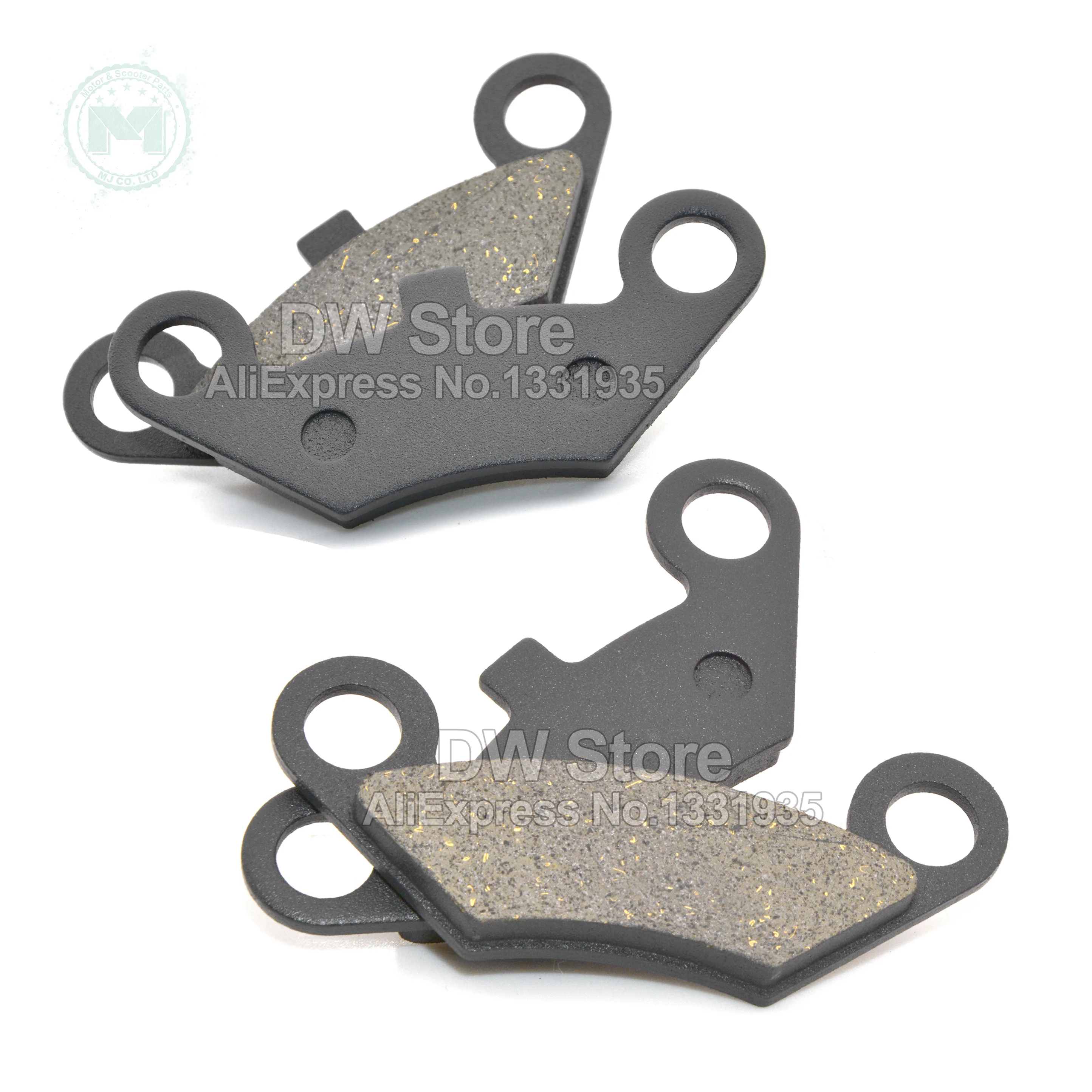 Передняя неасбестовая тормозная колодка для квадроциклов 4 шт. + задняя 2