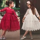 Детское кружевное платье с вышивкой, на Возраст 3-8 лет