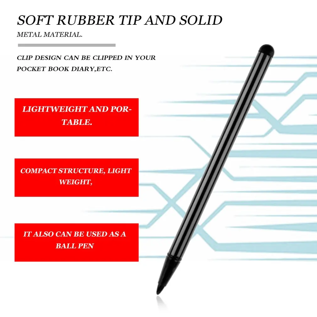 

Navigation Mobile Phone Strong Compatibility Touch Screen Stylus Ballpoint Metal Handwriting Pen Suitable For Mobilephone
