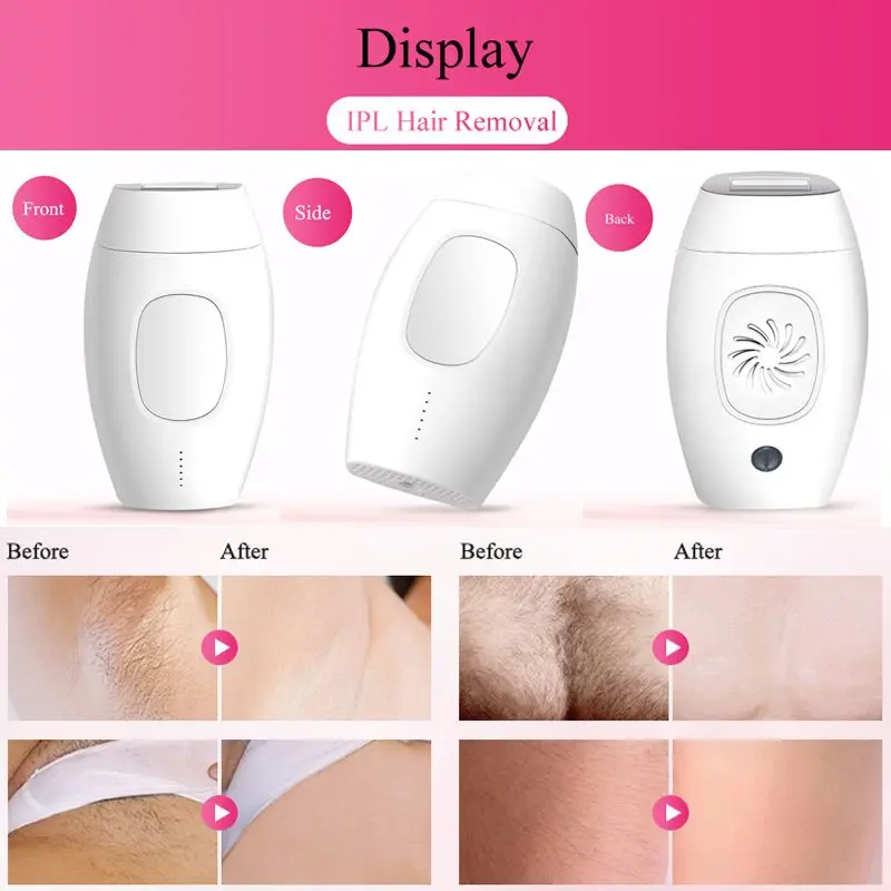 

600000 flash Professional Permanent IPL Laser Depilator LCD Laser Hair Removal Photoepilator Head Painless Hair Remover Machine