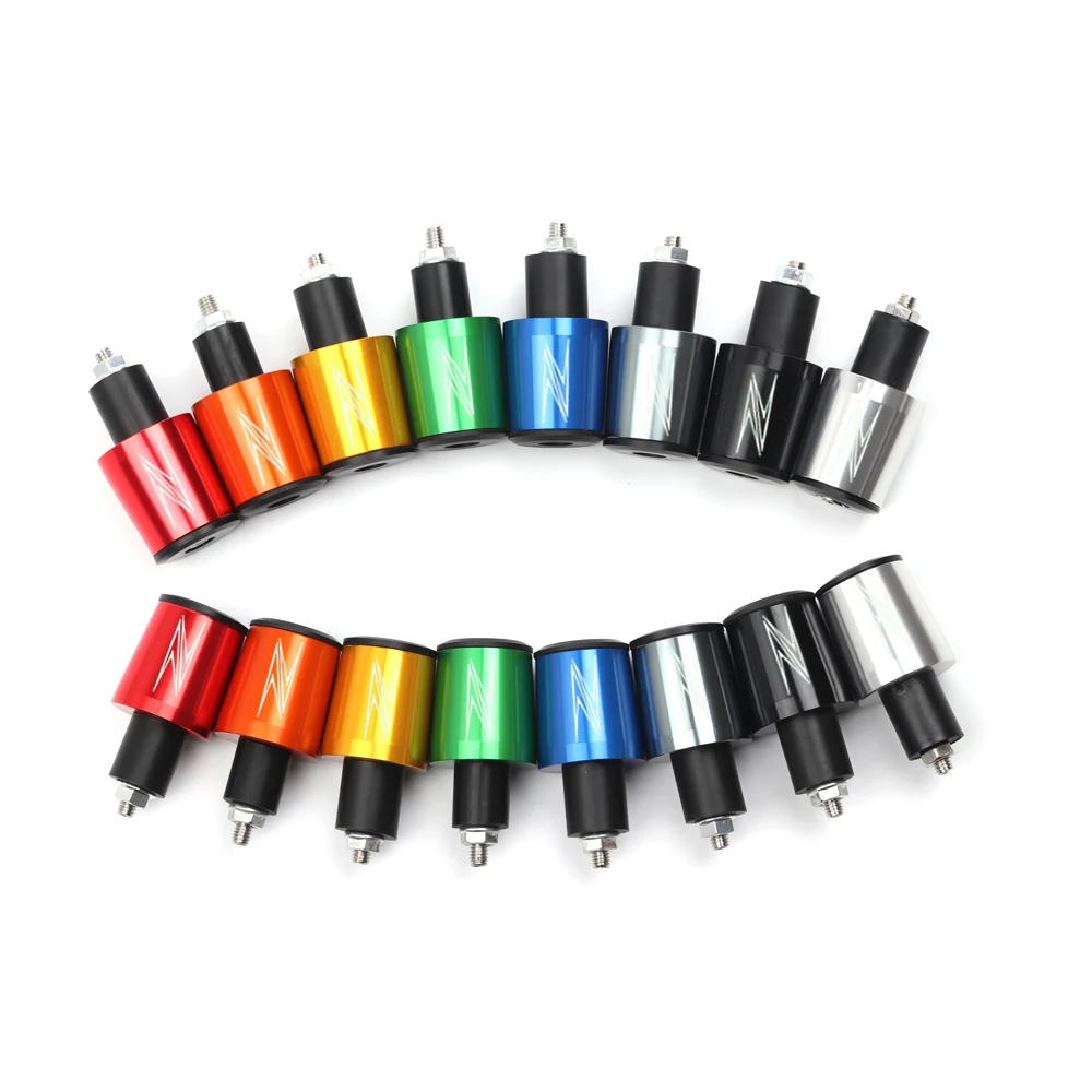 

7/8'' 22mm Motorcycle CNC Handlebar Grips Bar Cap End Plug For Kawasaki Ninja ZX6R 7R 9R 10R 12R 14R Z1000 Z750 ZZR600 ZRX1100