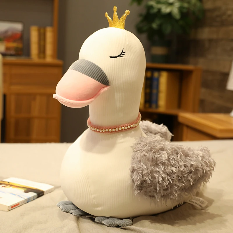 Игрушка плюшевая в виде лебедя 28-65 см | Игрушки и хобби