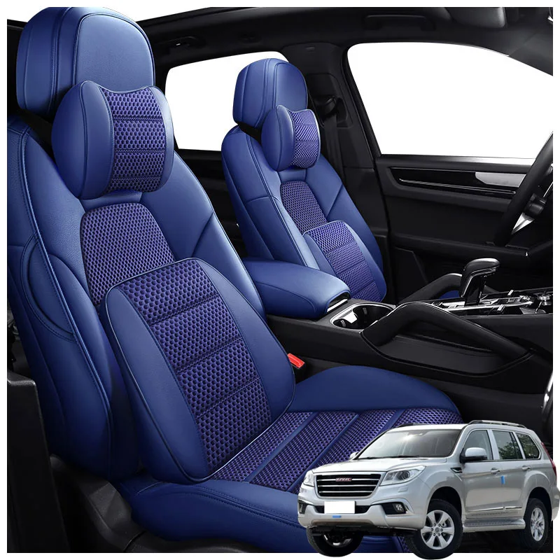 

5 Seats Leather Auto Customized Car Seat Covers Products For Haval H9 2016 2017 2018 2019 Interior Parts Accessories