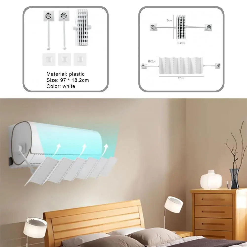 

Universal Excellent Eco-friendly Air Conditioner Wind Baffle Lightweight for Home