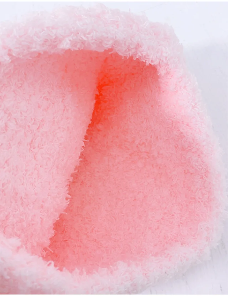 

Handmade Rabbit Ears Baby Hat Autumn and Winter Warm Baby Hat Fleece Knitted Children Hat Newborn Photography Props