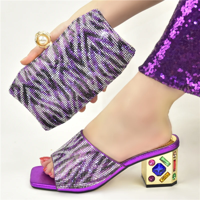 Новое поступление комплект из итальянских женских Свадебный обуви и сумки