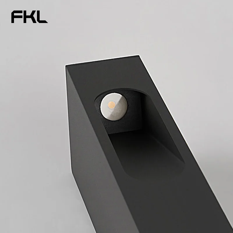 FKL простой современный сад во дворе колонна лампа уличный фонарь наружный пейзаж