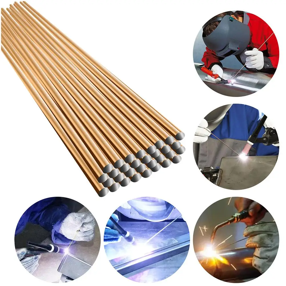 

10PCS Carbon Steel Welding Flux-Cored Solder Rods Welding Wire Electrode Super Melt Flux-Cored Welding Rod No Need Solder Powder