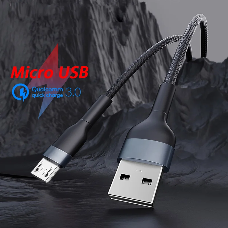 Cable de Carga rápida Micro USB 2A para teléfono Android, Cable Microusb...