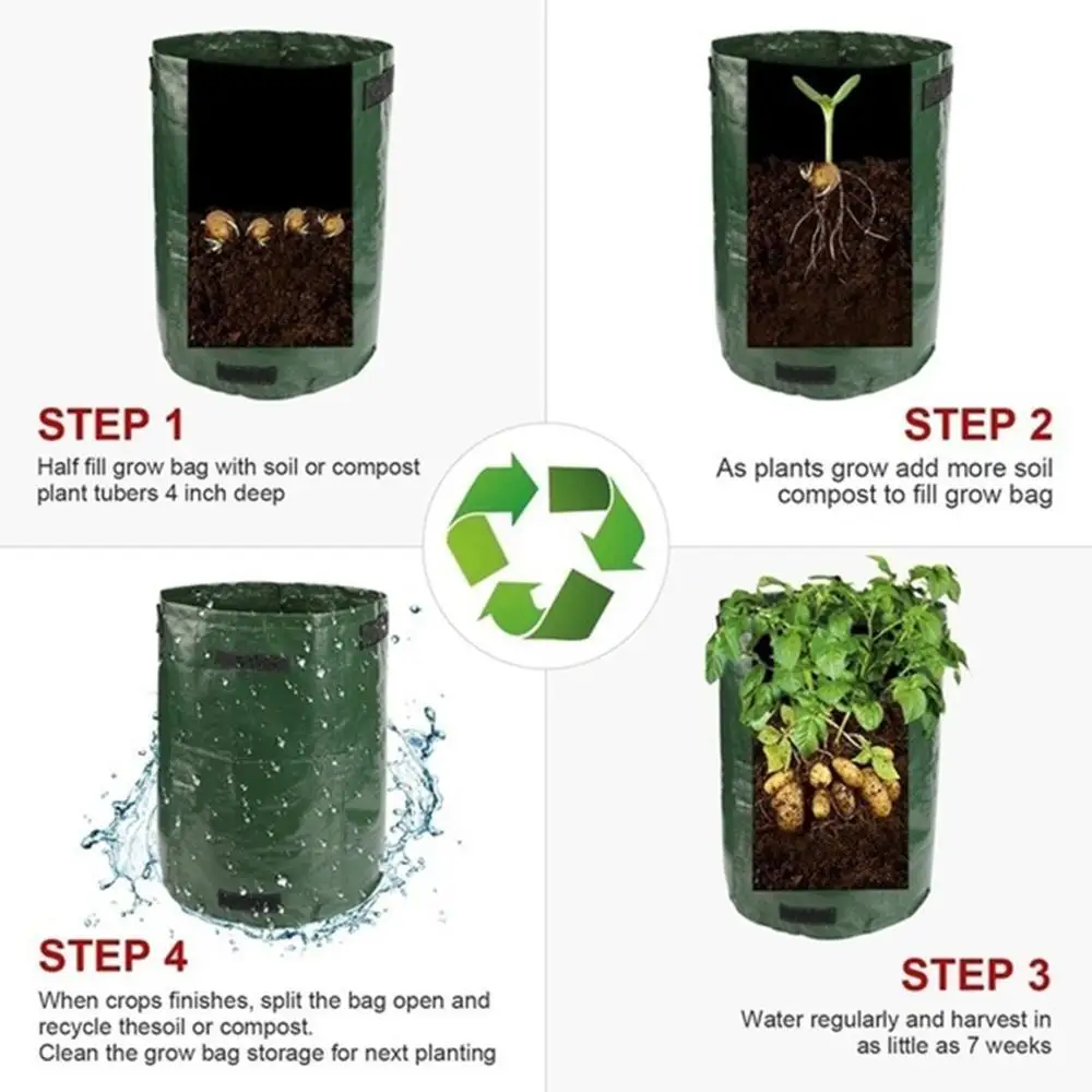 Завод выращивание картофеля сумки посадки Водонепроницаемый PE Садоводство