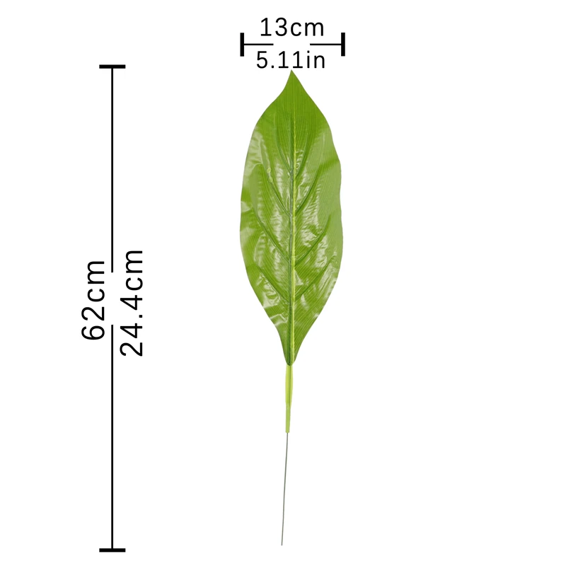 1 шт. искусственные листья монстеры Зеленые растения тропические Пальмовые
