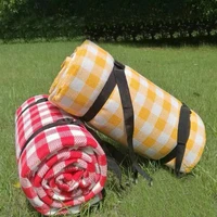 outdoor foldable waterproof picnic mat high quality ins beach mat plaid picnic mat soft portable blanket