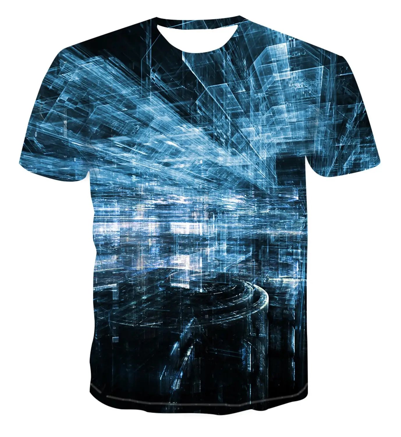 Новинка лета 2021 3D футболка Мужская Уличная Повседневная модная забавная Яркая с