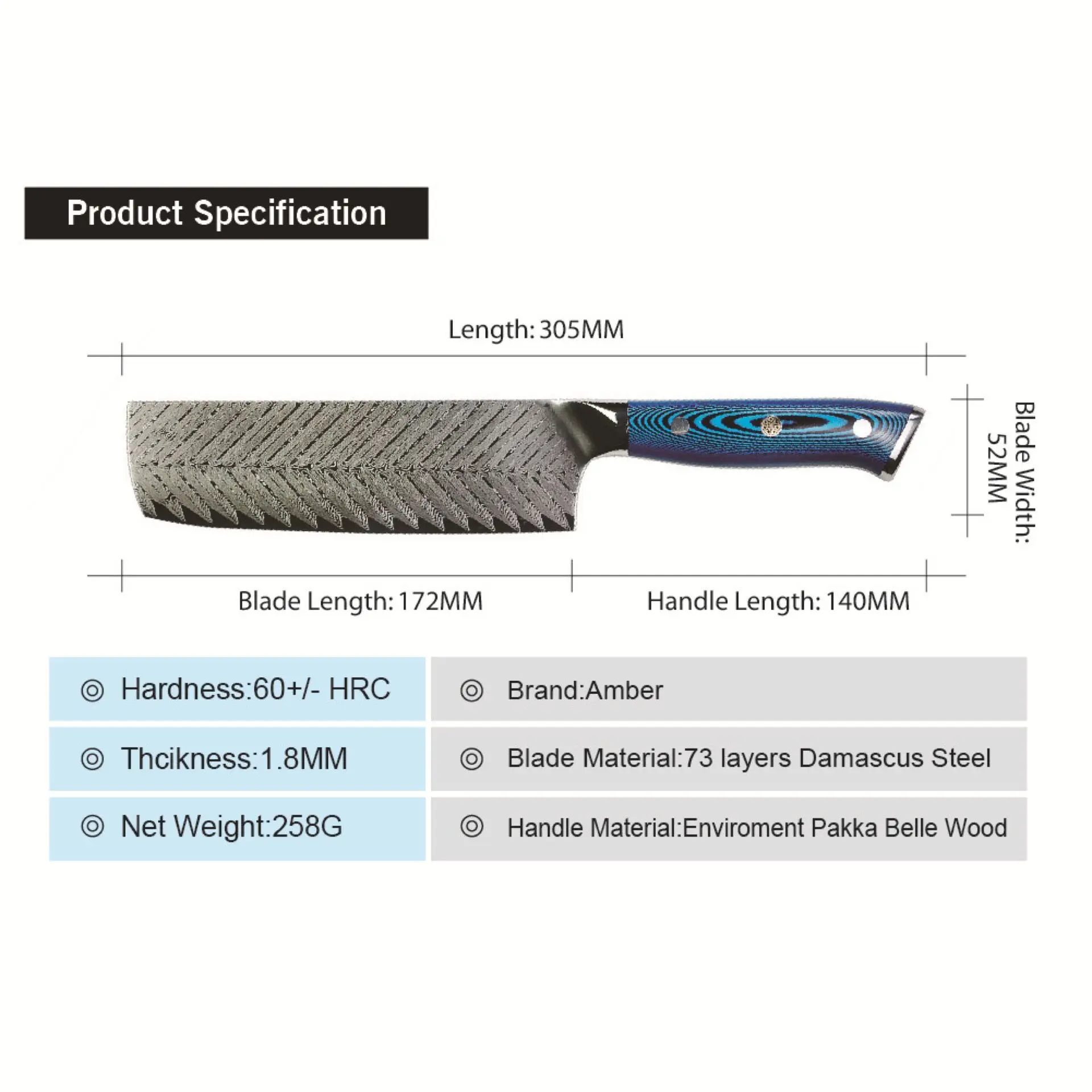 Кухонные ножи Японии vg10 Дамасская сталь 7 дюймов нож шеф повара ручной работы с