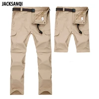 jacksanqi mens pant summer quick dry removable pant breathable trousers outdoor sports hiking trekking fishing shorts 7xl ra270