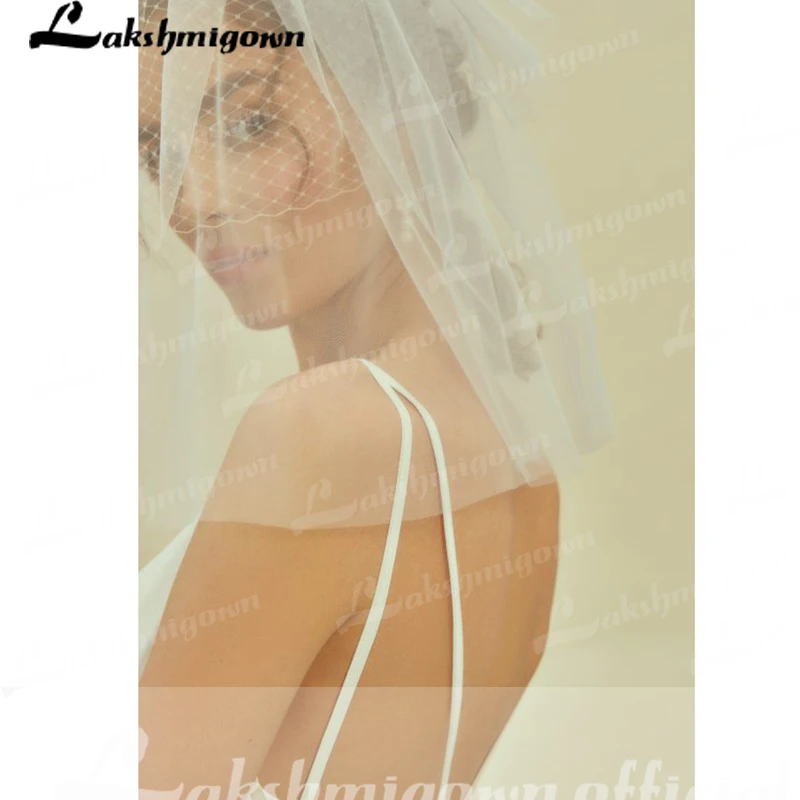 Vintage Mermaid Wedding Dresses 2021 Spaghetti Straps Sleeveless Backless Sweep Train Satin Bridal Gown vestido de casamento | Свадьбы и