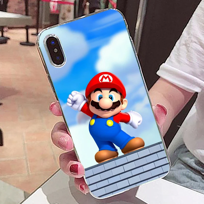 Мультяшный супер Мэри Жесткий PC Grind arenaceous чехол для телефона iPhone XS Max 8 8Plus 7 7Plus 6 6SPlus