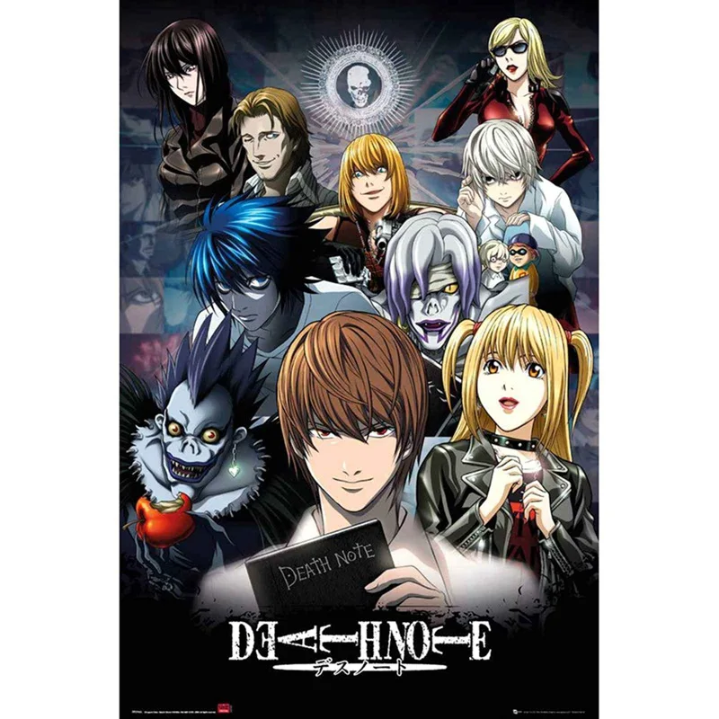 Классический аниме плакат из японского Death Note художественный настенный для