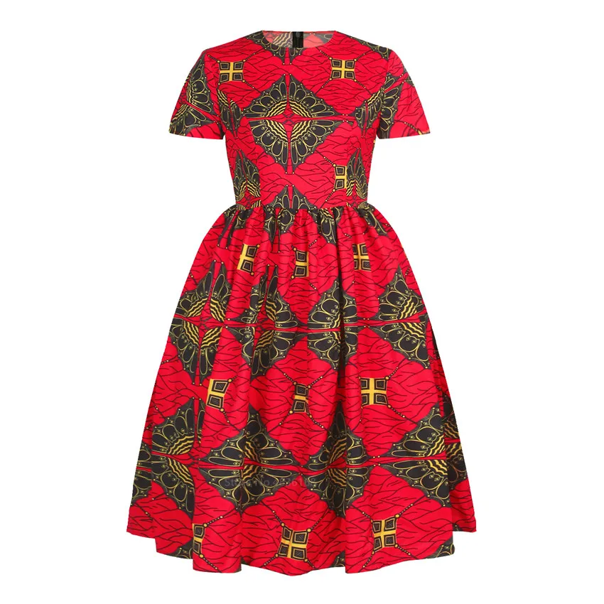 

Summer Ladies African Clothes 2020 Fashion Dashiki Print sexy Fashion Evening Dress Plus Size Clothing African Dresses for Women