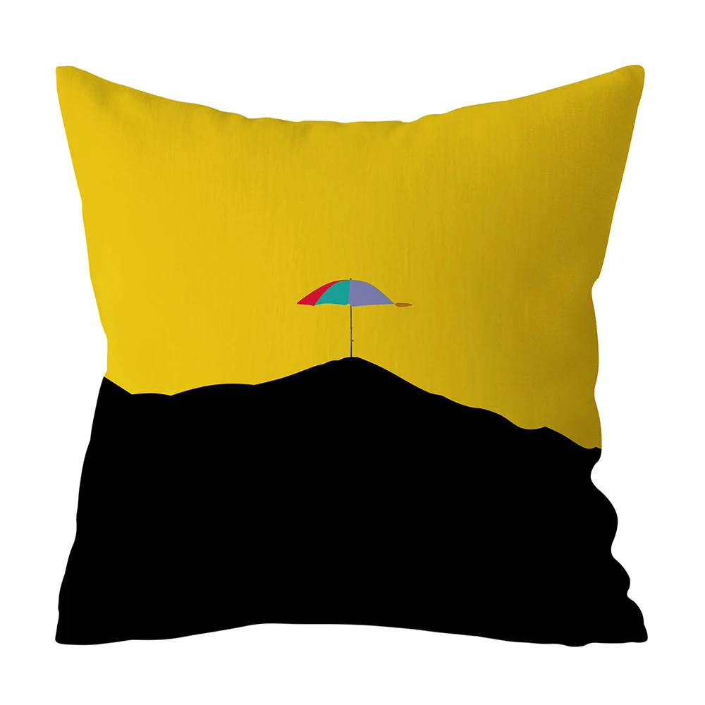 Модная полиэфирная Геометрическая Подушка Желтая подушка "Ананас" декоративная подушка для дивана Diy напечатанная Подушка сидение Подушка для стула