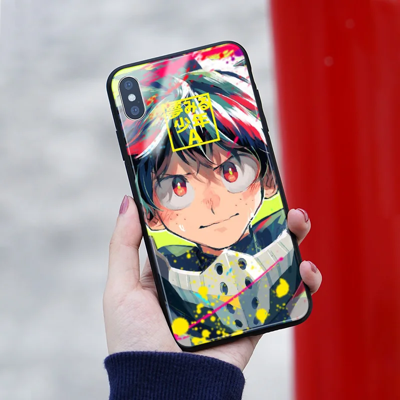 Boku no My Hero Academy аниме мягкий силиконовый стеклянный чехол для телефона, чехол для Apple iPhone 6 6s 7 8 plus x xr xs 11Pro max