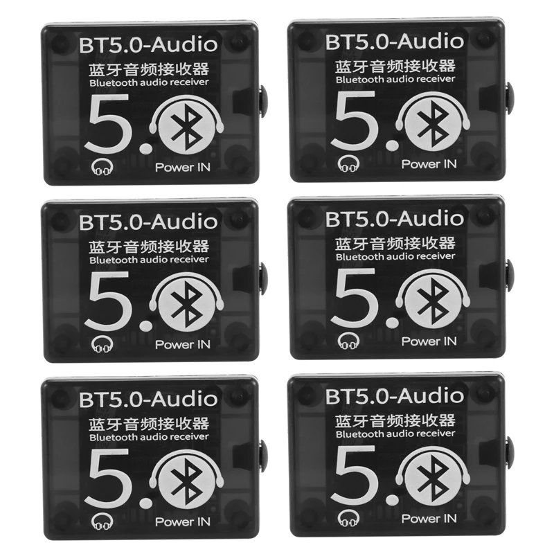 

6X BT5.0 аудио приемник MP3 Bluetooth декодер без потерь автомобильный динамик аудио усилитель плата с чехлом