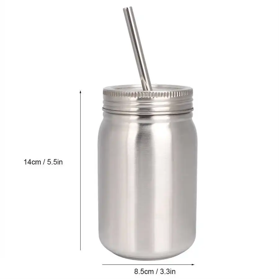 Stainless Steel Water Mug with Straw Vacuum Travel Bottle Insulated Camping Coffee |