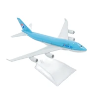 korean airlines boeing 747 aircraft model 6 metal airplane diecast mini moto collection eduactional toys for children
