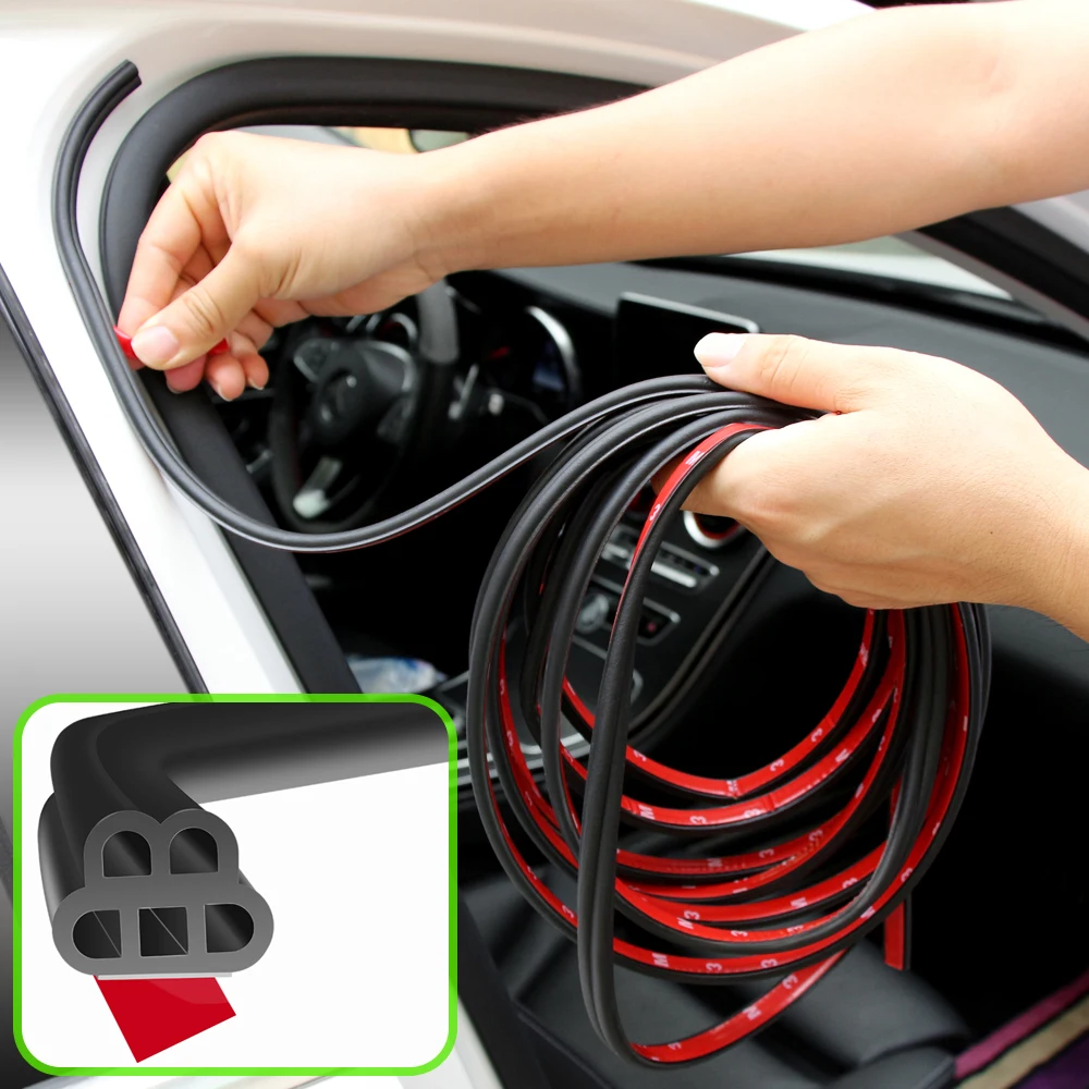 Автомобильная резиновая уплотнительная лента для двери двухслойная B типа OPEL Corsa