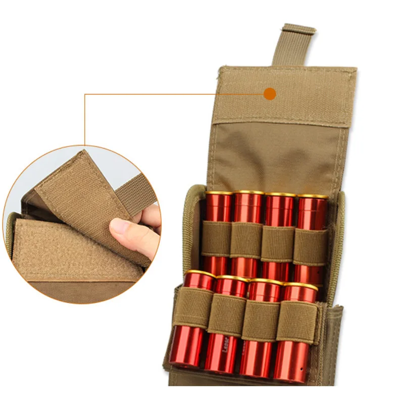 

Hunting Accessory Tactical 25 Rounds Ammo Shell Pouch 12G Molle Waist Bag Shooting Gun Bullet Holder Rifle Cartridge Pouch