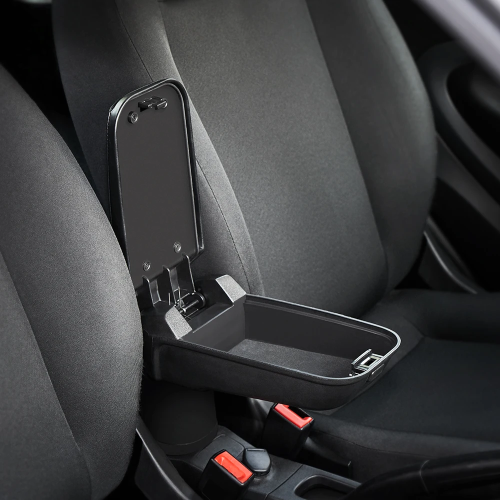 Кожаный PU подлокотник коробка для хранения для Smart 453 Fortwo Forfour- с подстаканником шкафчик контейнер автомобильные аксессуары