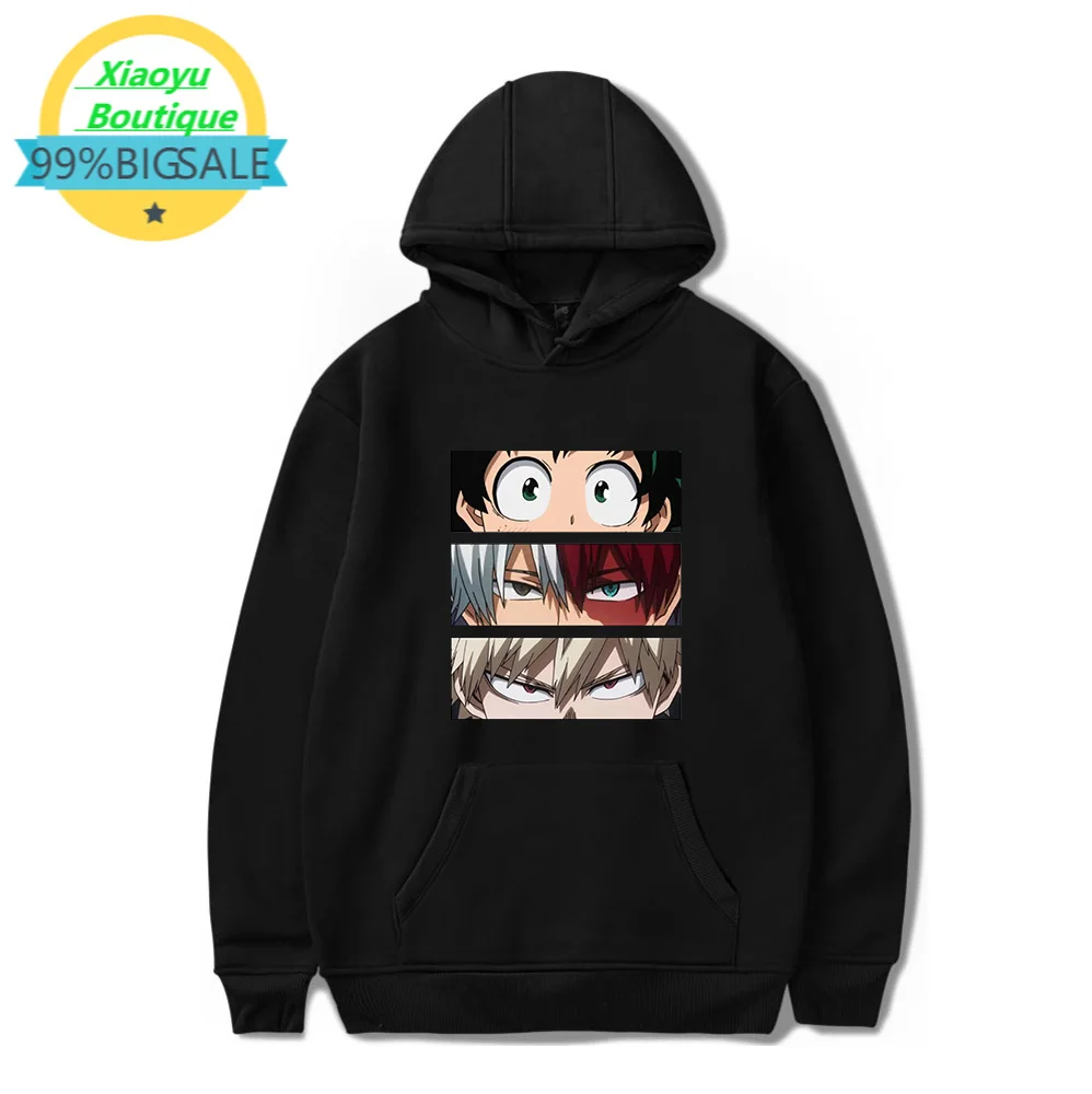 

Anime My hero academia Hoodies Men Women Sweatshirts Print deku Bakugou Katsuki Todoroki Shoto Boys Girls Child Kawaii Clothes