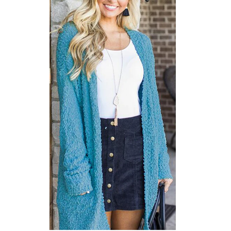 

Long knitted Outwear Women Striped Knitwear Solid Winter Long Coat Winter Knitting Coat Long Sleeve Casual Knittwear AM1238