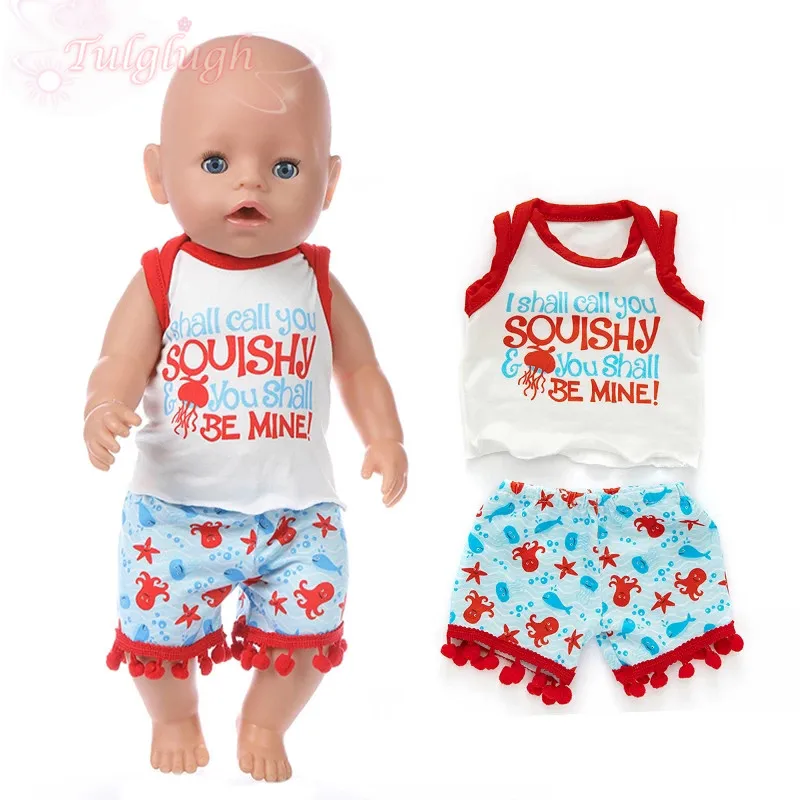 Костюм летний короткий в полоску Осьминог 18 дюймов 43 см | Игрушки и хобби