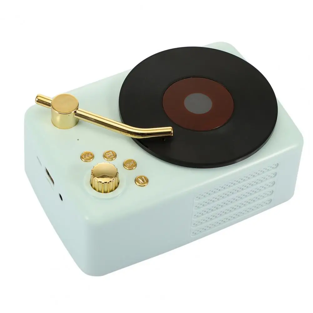 

Wireless Bluetooth 5.0 Rechargeable Vintage Gramophone Speaker Music Player