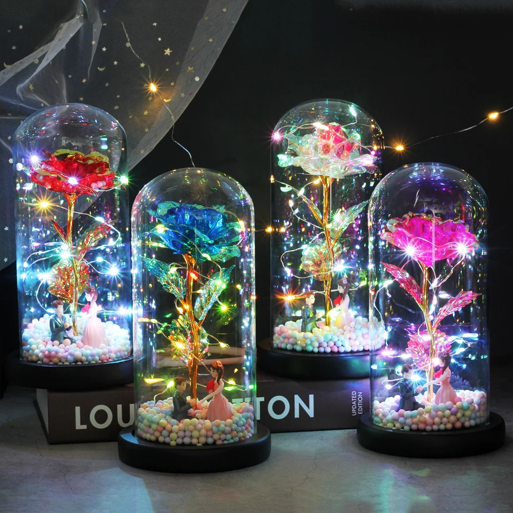 Фольга из 24-каратного золота искусственный цветок красавица чудовище в