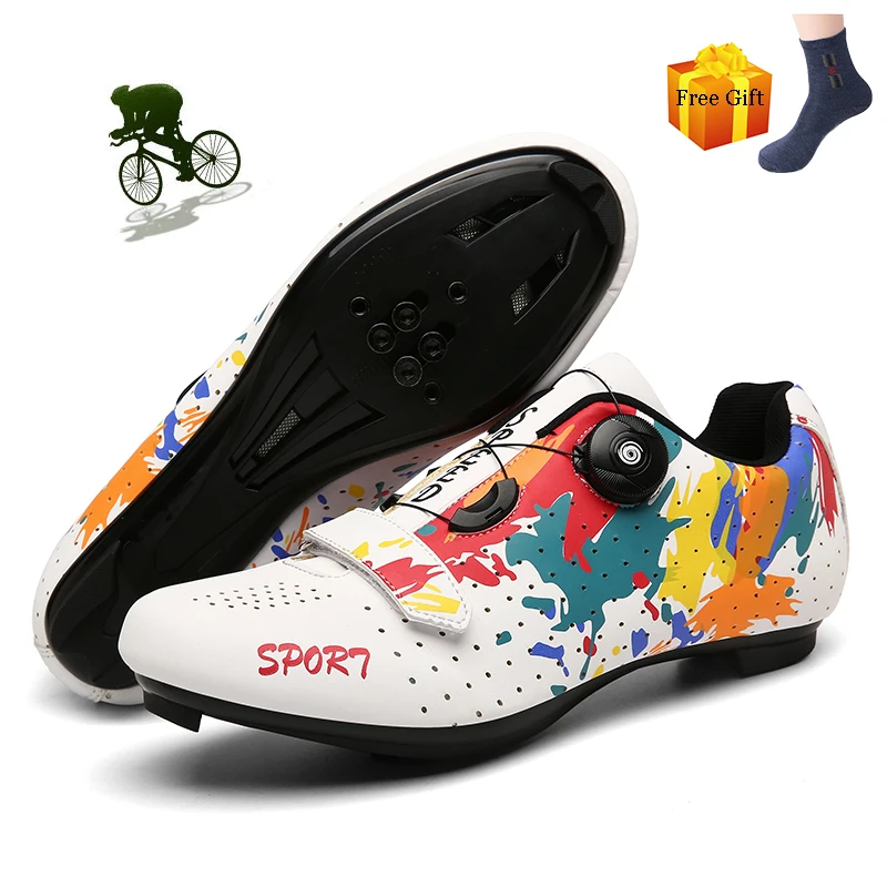 

Новая велосипедная обувь, мужские Spd велосипедные кроссовки, Триатлон, профессиональная спортивная горная самоблокирующаяся дорожная вело...