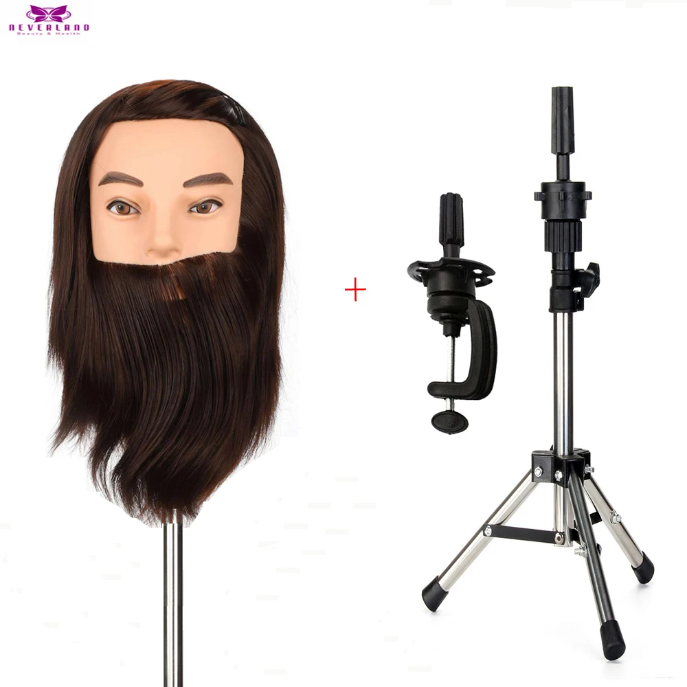 Толстая голова для бороды мужские 100% настоящие синтетические тренировочные