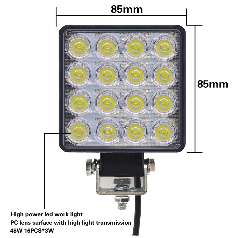 1 шт. светодиодный светильник Бар 48 Вт Светодиодный 12V 24V противотуманная фара