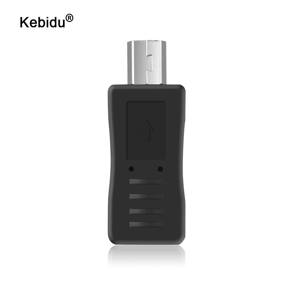 Kebidu Портативный Стильный черный микро USB конвертер Женский мини usb адаптер