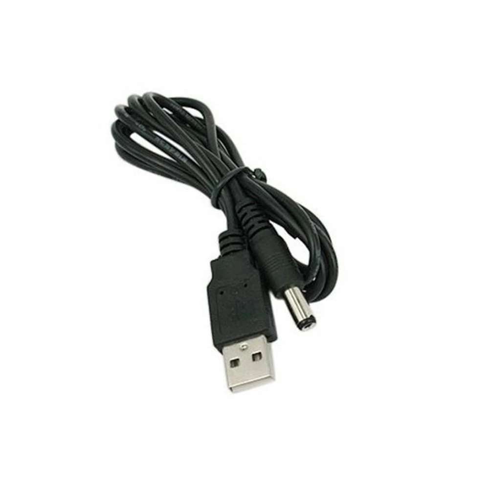 2020 1 шт. м USB-порт к 5 5x2 мм В DC Цилиндрический разъем кабеля питания черный