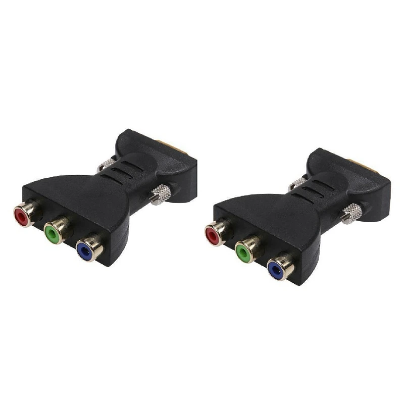 Комплект из 2 предметов 3 RCA выход RGB Женский HDMI к DVB T 15 Pin VGA Стиль компонентное